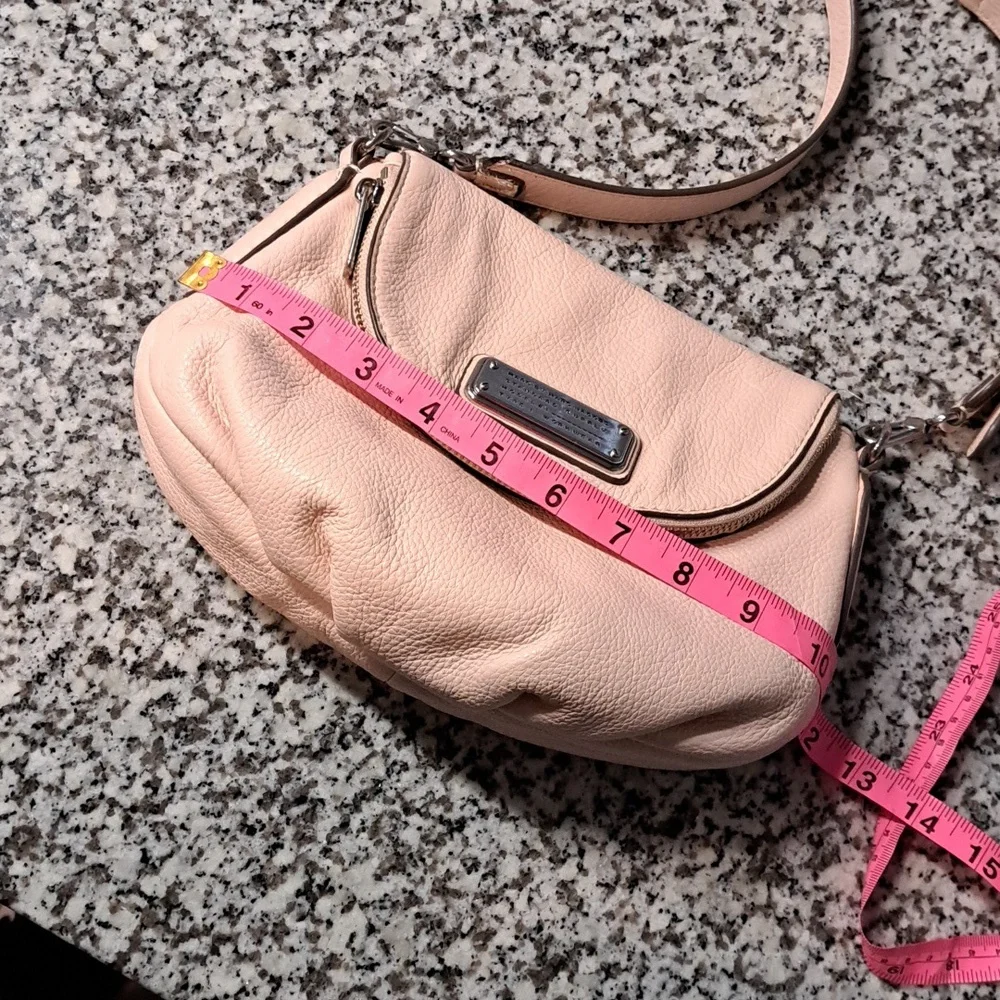 Marc Jacobs Q Natasha Bright Rosa Pink Leather Small Crossbody Bag - Picture 14 of 15